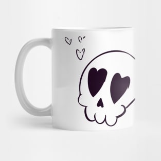 Heart Eye Skull Mug